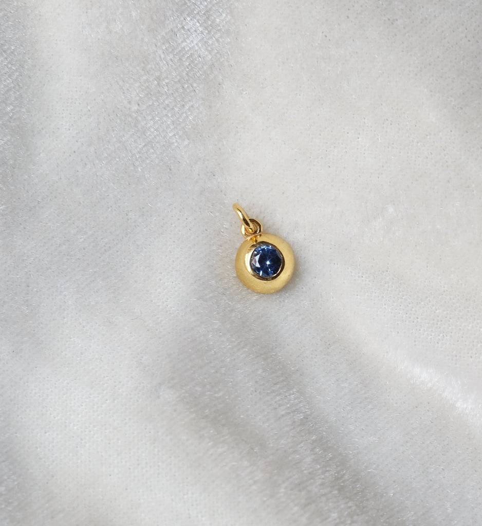 March Birthstone Necklace : AJJSS0688