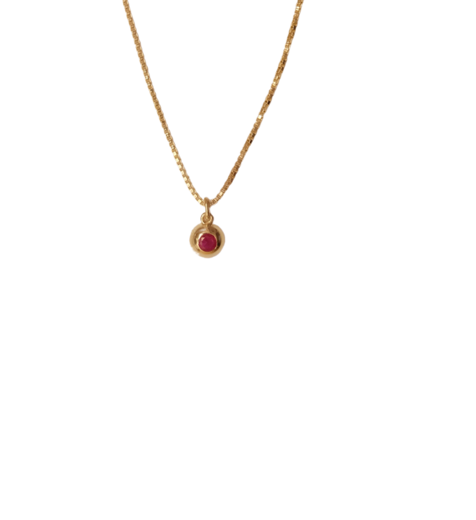 October Birthstone Necklace : AJJSS0692