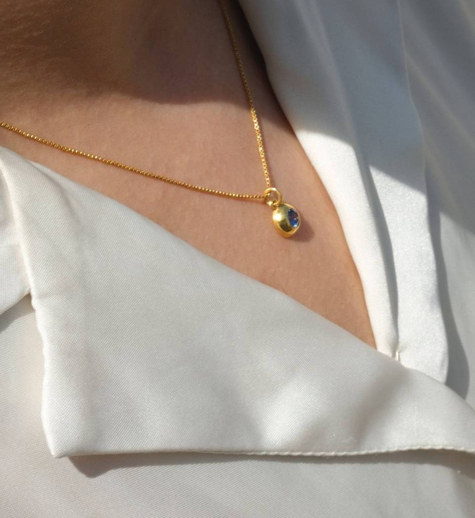 September Birthstone Necklace : AJJSS0694