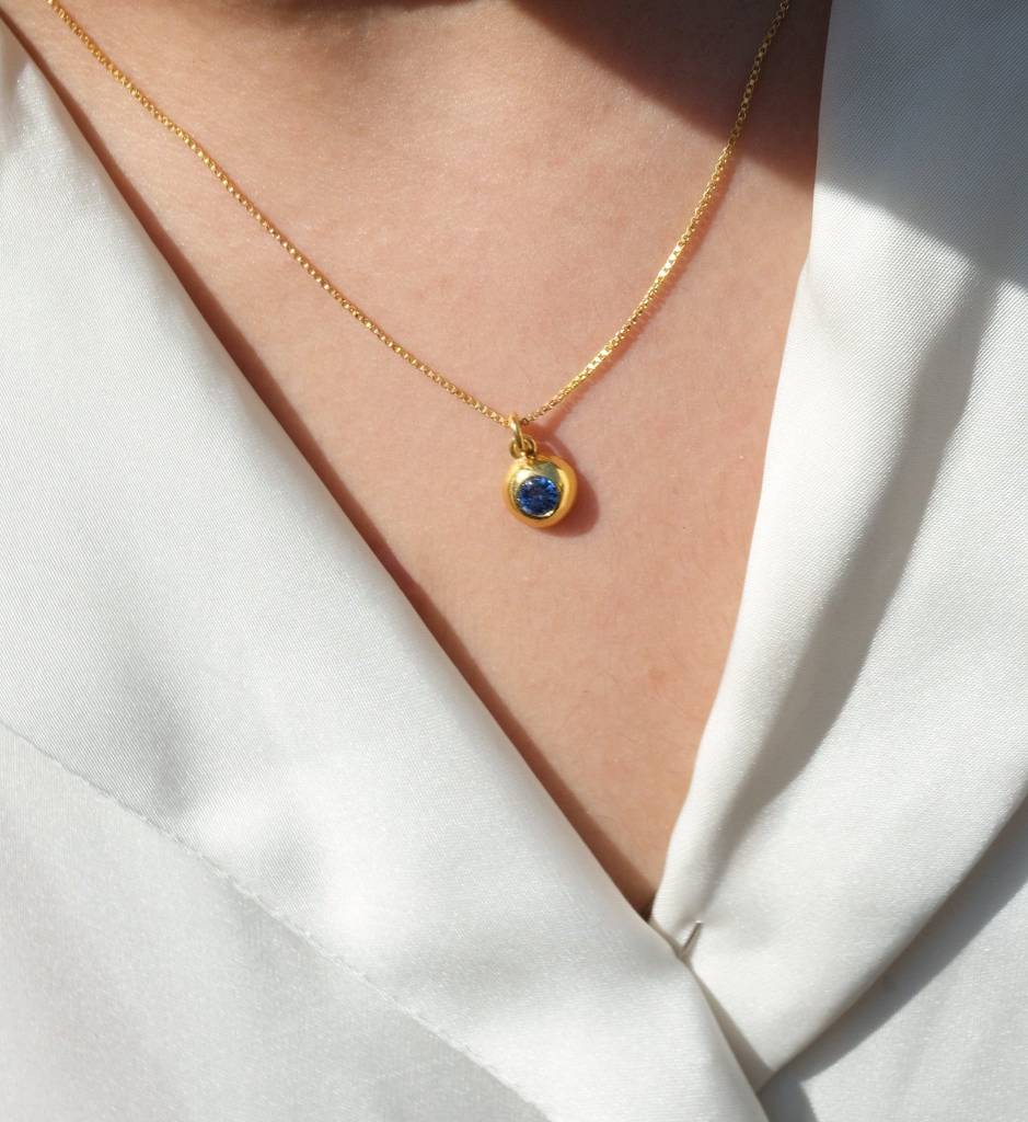 September Birthstone Necklace : AJJSS0694