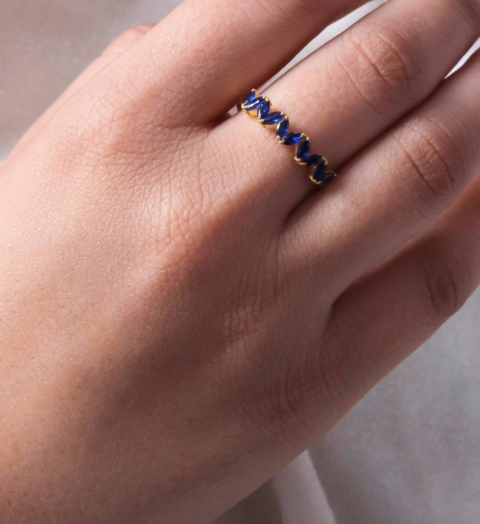 Sapphire Marquise Band : AJJSS0710