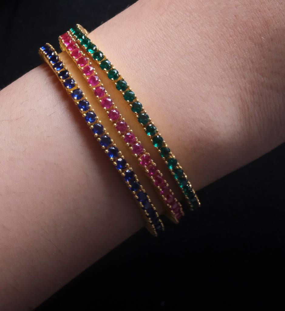 Ruby Tennis Bracelet : AJJSS0713