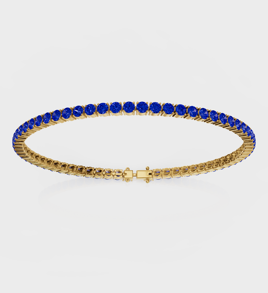 Sapphire Tennis Bracelet : AJJSS0714