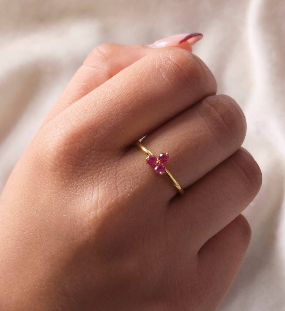 Ruby Trio Ring : AJJSS0715