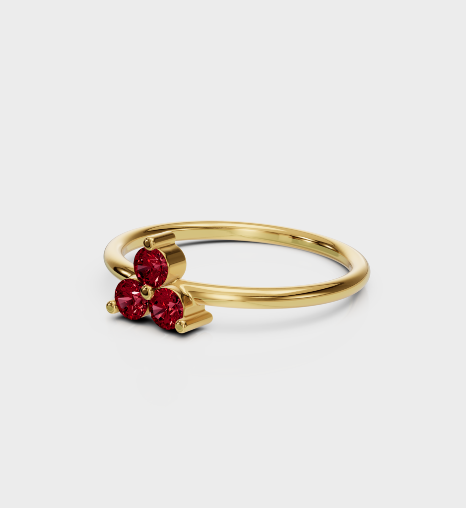 Ruby Trio Ring : AJJSS0715