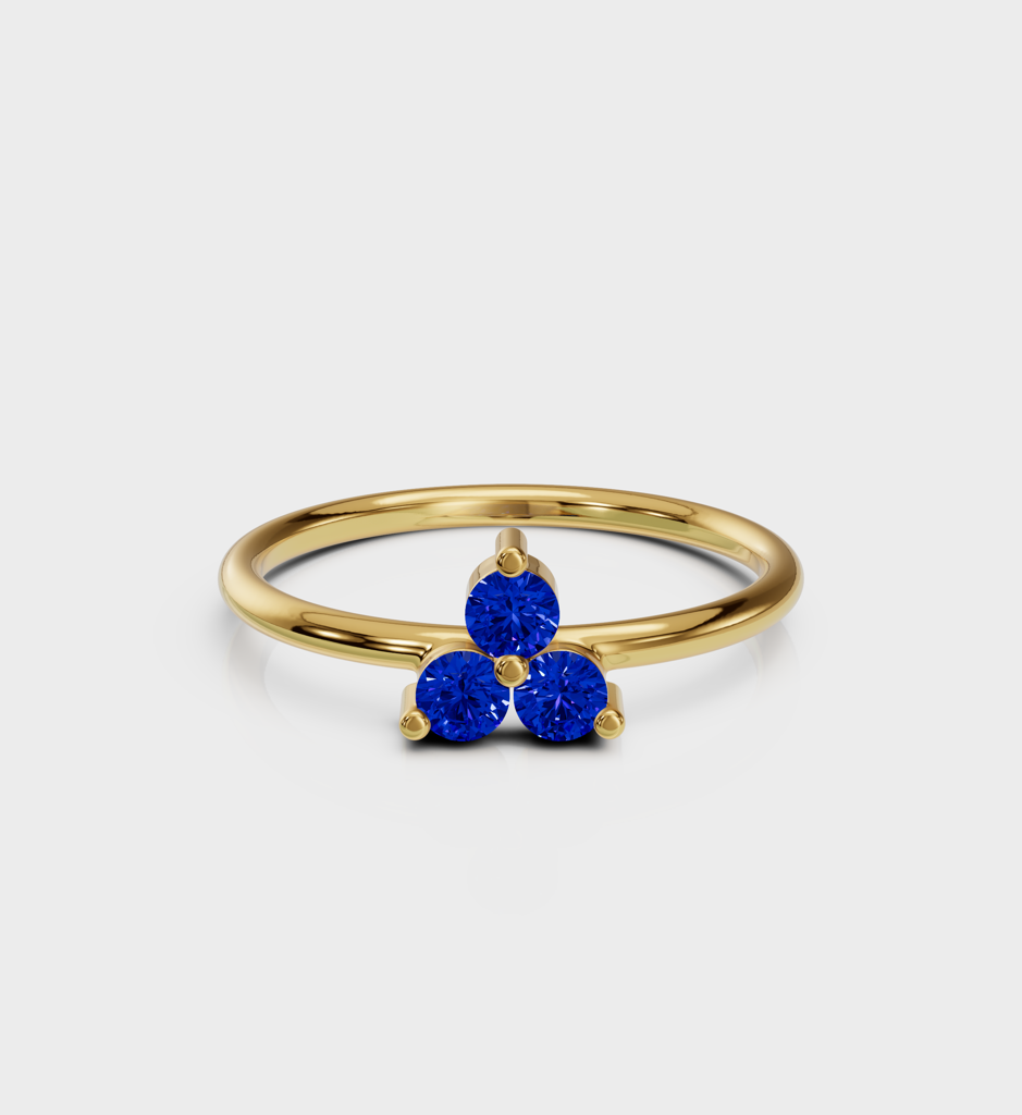 Sapphire Trio Ring : AJJSS0716