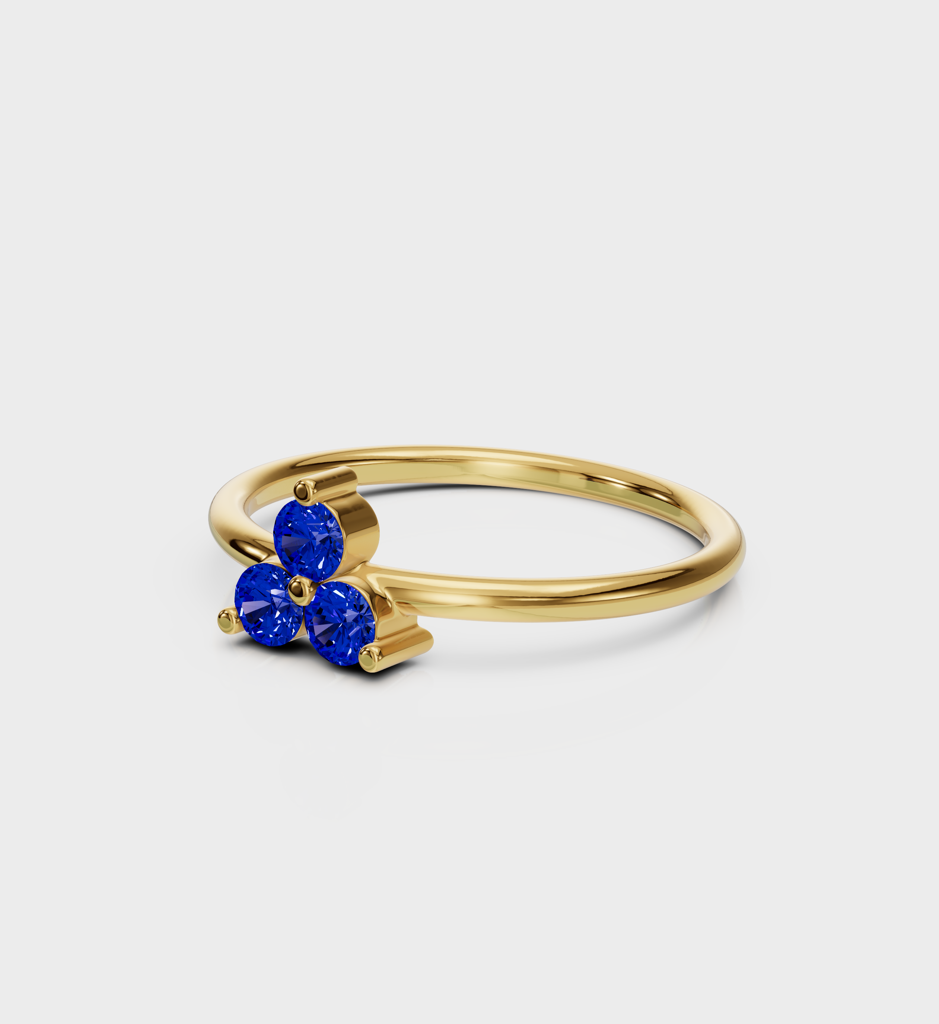 Sapphire Trio Ring : AJJSS0716