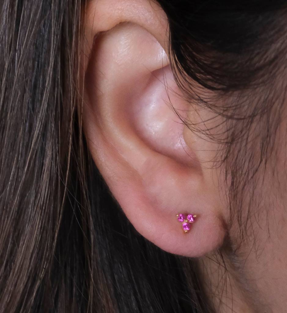 Ruby Trio Studs : AJJSS0717