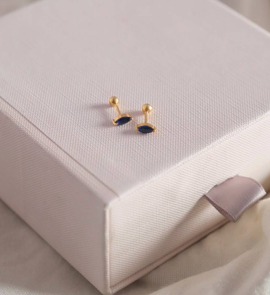 Sapphire Marquise Studs : AJJSS0727