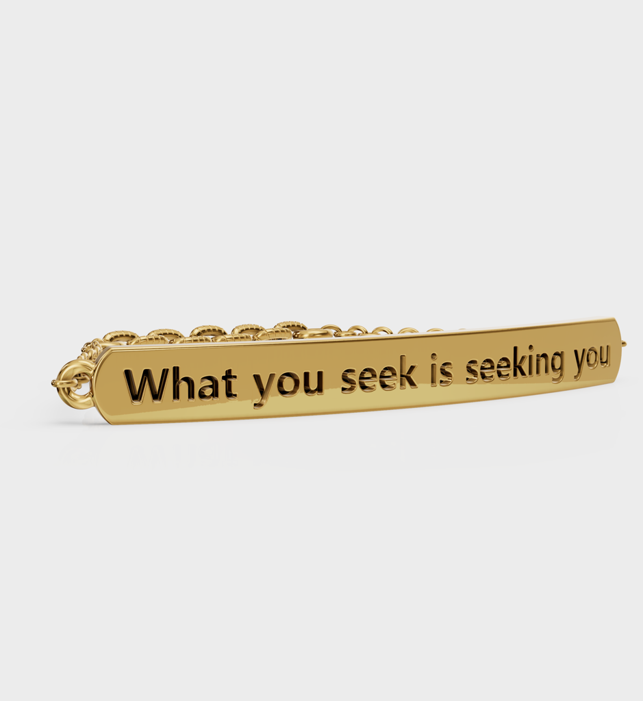 Engrave Bar Bracelet : AJJSS0786