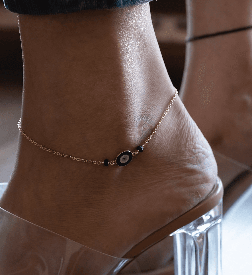 Evil Eye Anklet : AJJ_0072_SSGV71