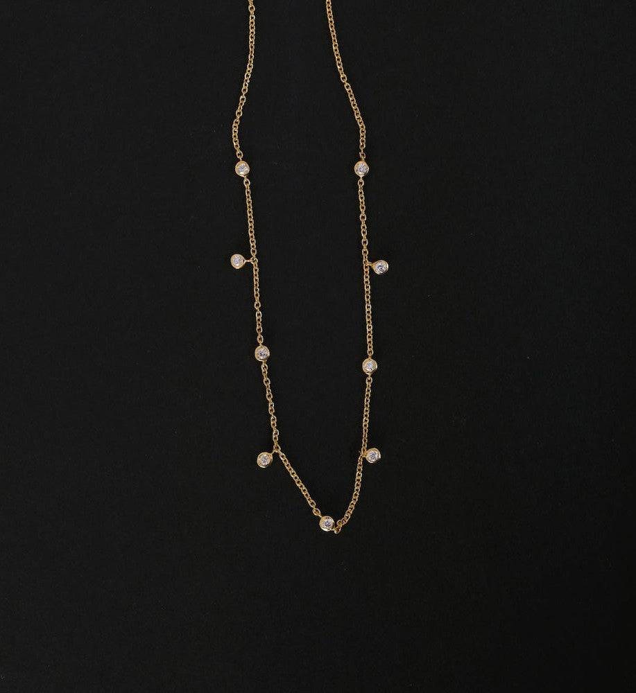 Delicate Diamond Necklace : AJJ_0160_SSGV