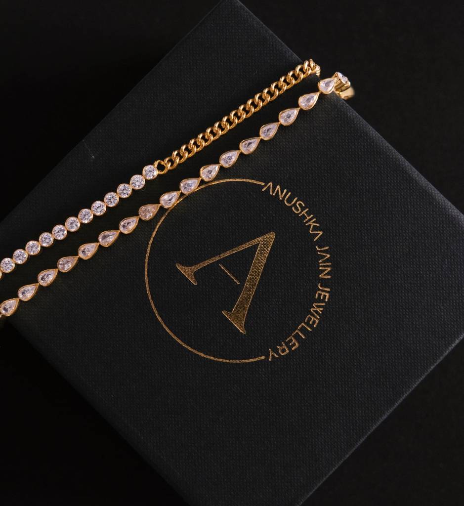 Curb Diamond Tennis Bracelet : AJJ_0218_SSGV5