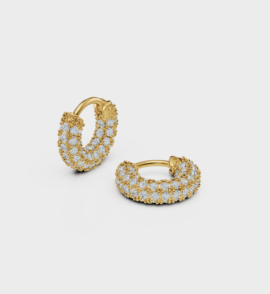 Pave Mini Hoops : AJJ_0264_SSGV