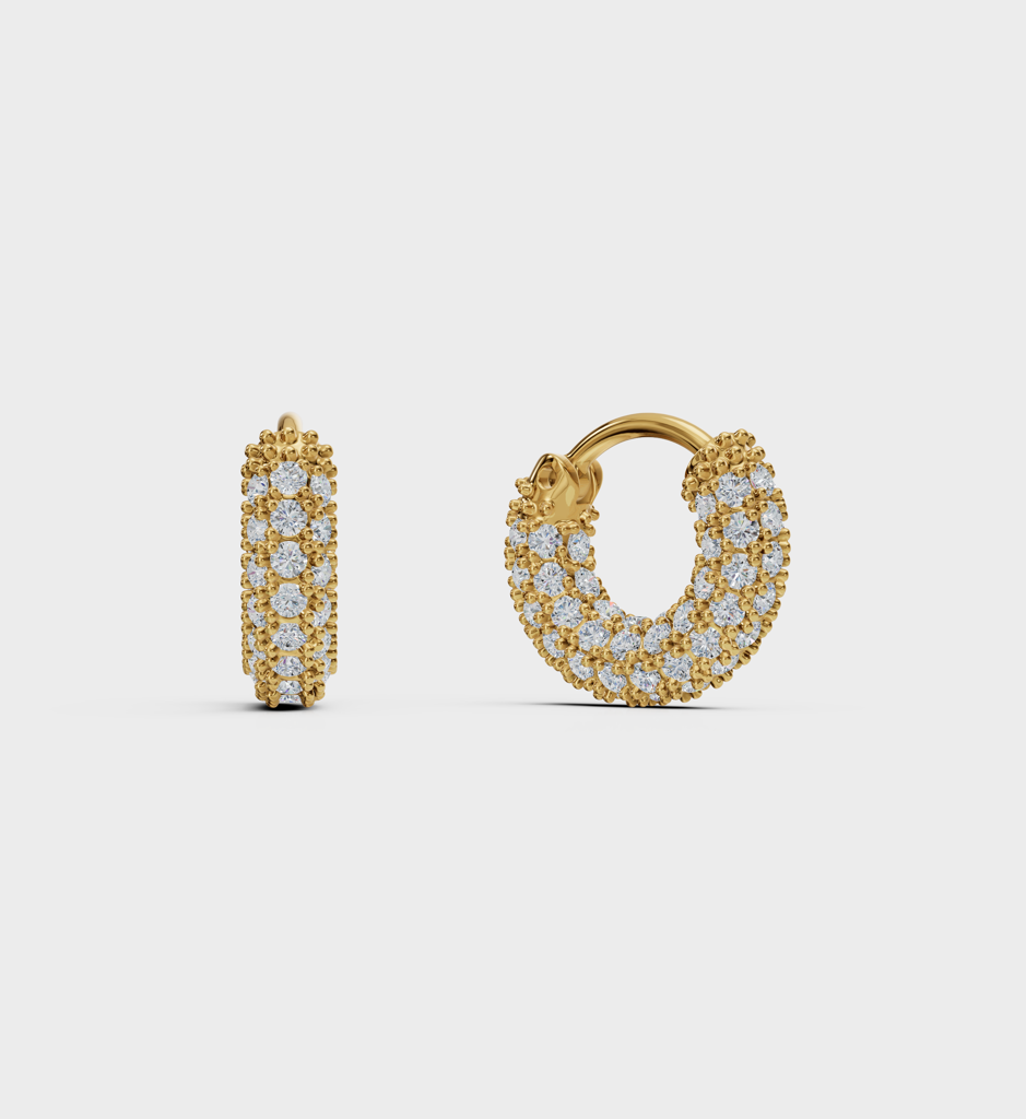 Pave Mini Hoops : AJJ_0264_SSGV
