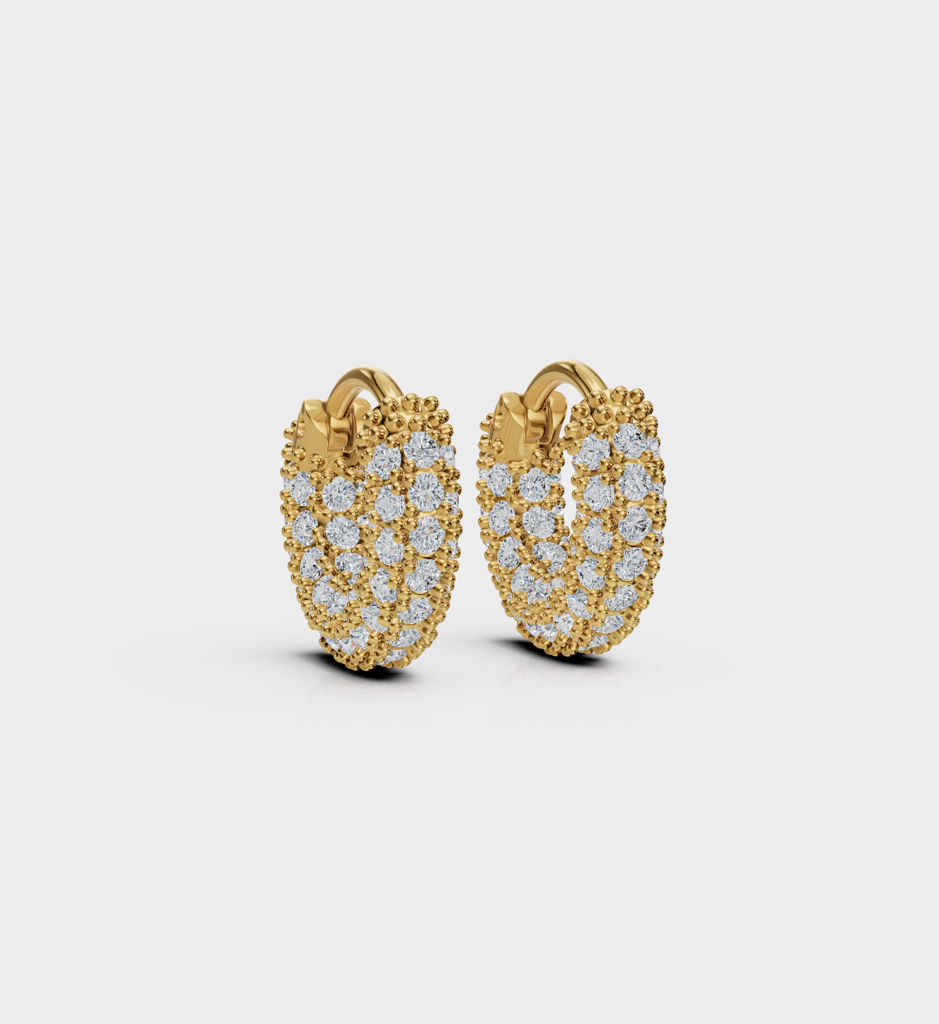 Pave Mini Hoops : AJJ_0264_SSGV
