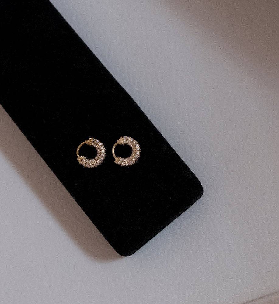 Pave Mini Hoops : AJJ_0264_SSGV