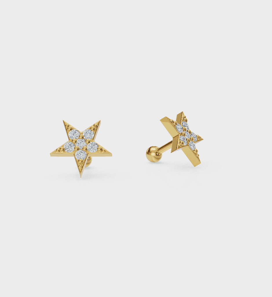 Diamond Star Studs : AJJ_0385_SSGV