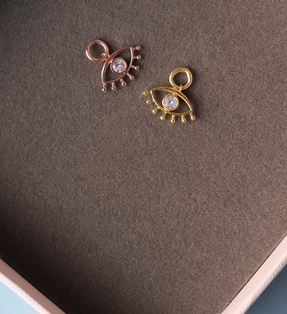 Evil Eye Diamond Charm : AJJ_0688_SSWCG