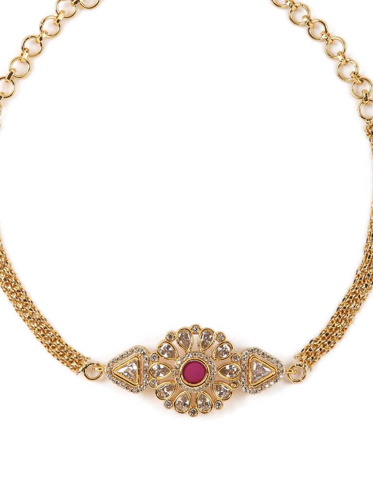 Lavanya Chocker Set - Red : AJNS10027