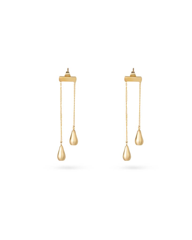 Dewdrop Chain Threader Earrings : AJPE13