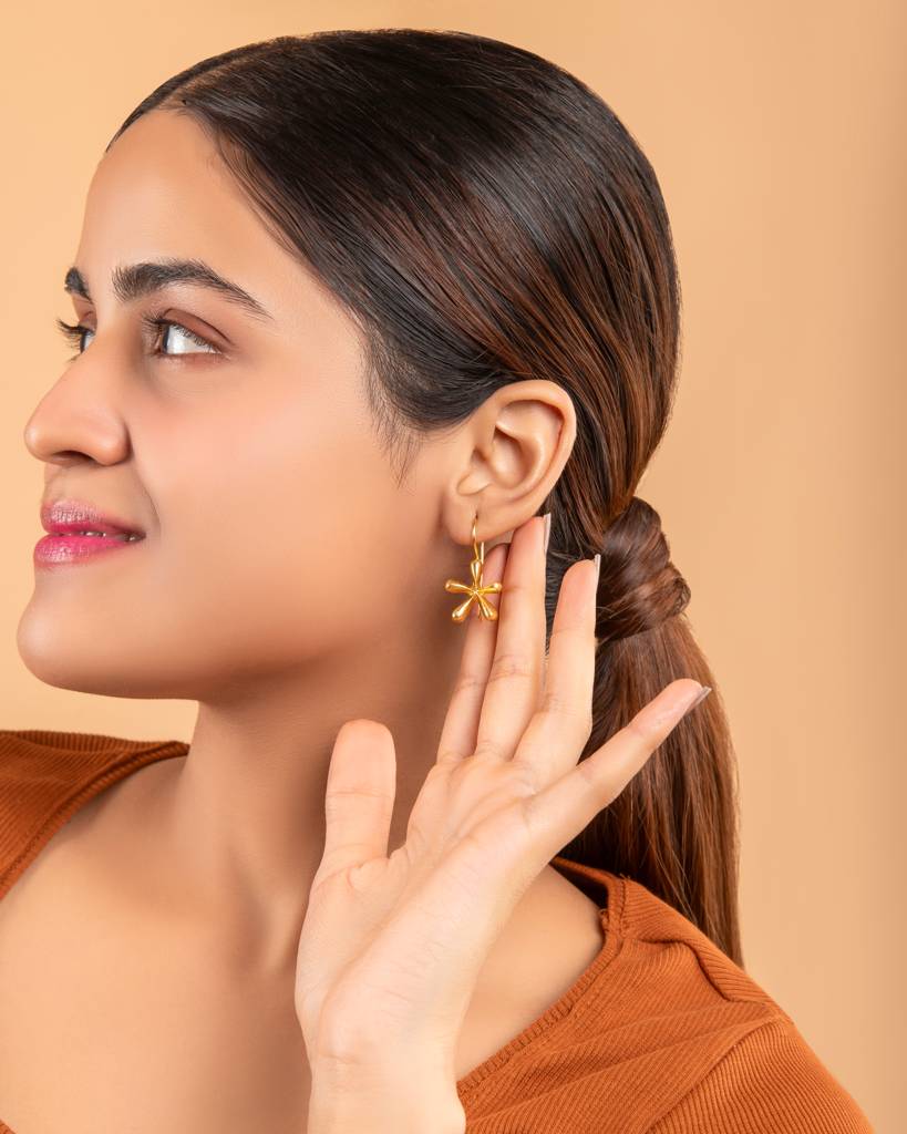 Bloom Pop Abstract Flower Earrings : AJPE3