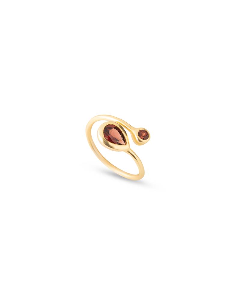 Garnet Glow Wrap Ring : AJPR1