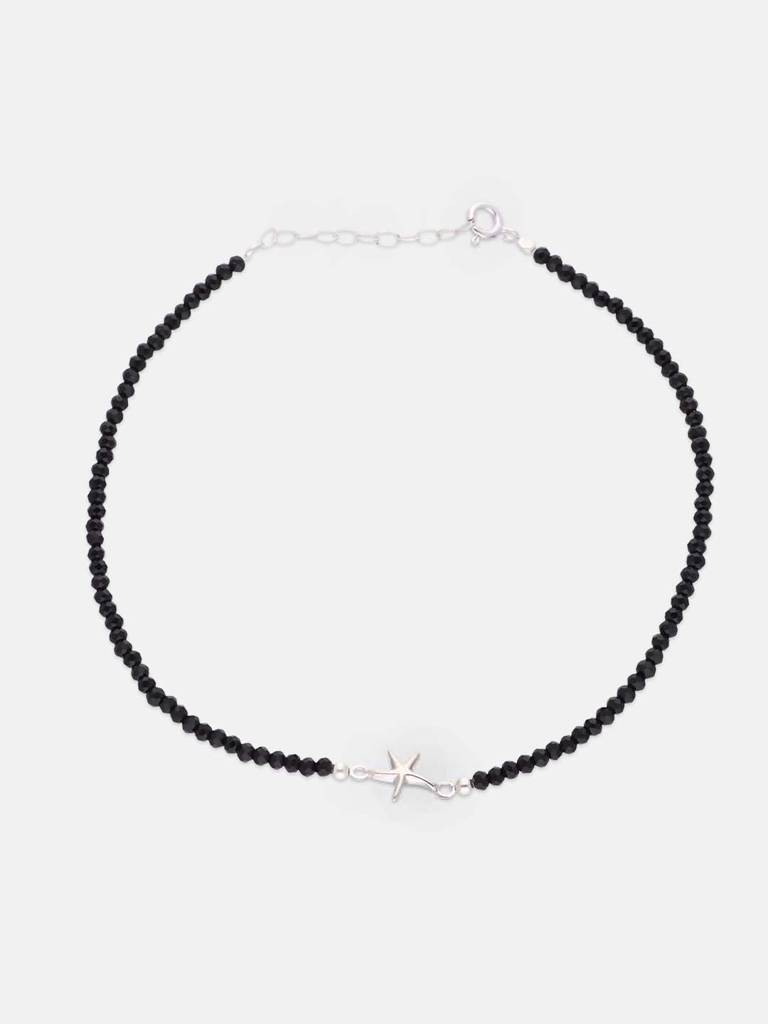 Sterling Silver Star Nazaria Anklet : AKNZ10-S-NA