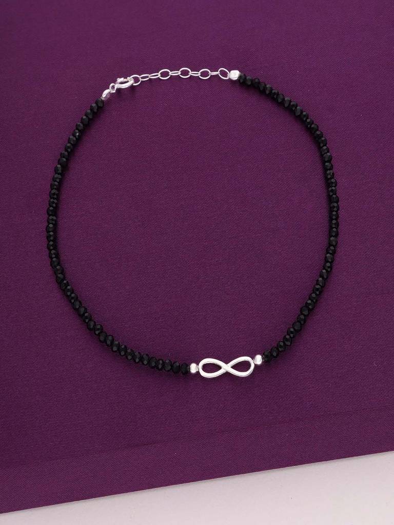 Sterling Silver Infinity Nazaria Anklet : AKNZ8-S-NA