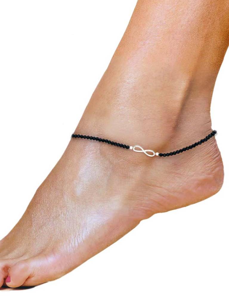 Sterling Silver Infinity Nazaria Anklet : AKNZ8-S-NA