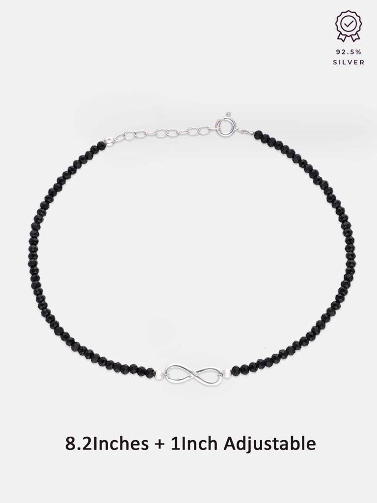 Sterling Silver Infinity Nazaria Anklet : AKNZ8-S-NA