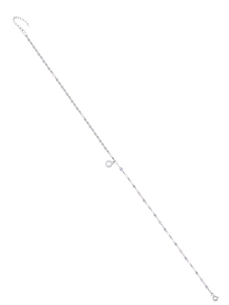 Sterling Silver The Statement Argent Orb Anklet : AKTH12-S-NA