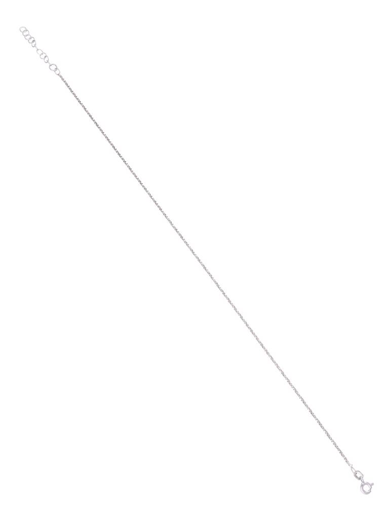 Sterling Silver Simple Chain Anklet : AKTH53-S-NA