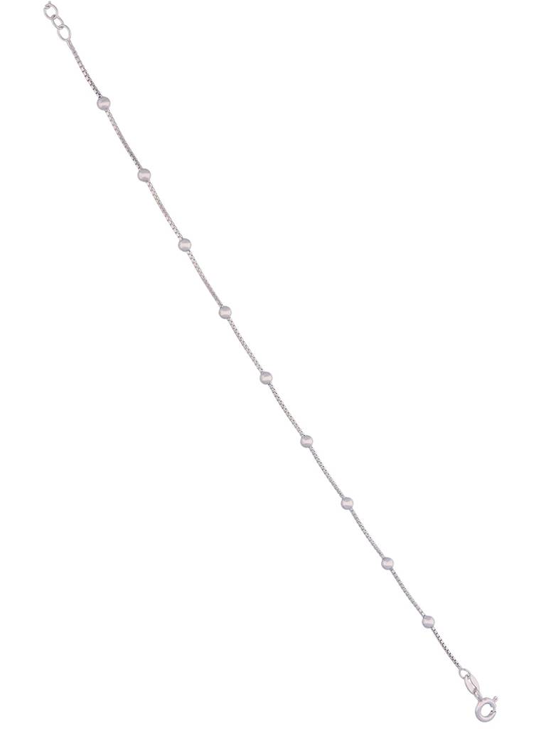 Sterling Silver Argent Spheres Anklet : AKTH7-S-NA