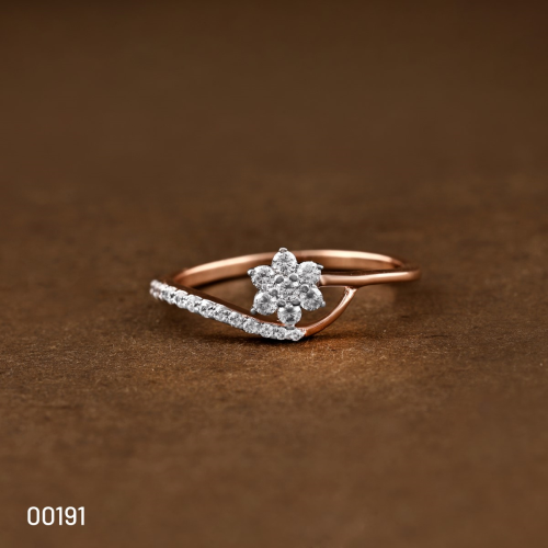 Floral Glow Diamond Ring In 14K Gold : ALR00191