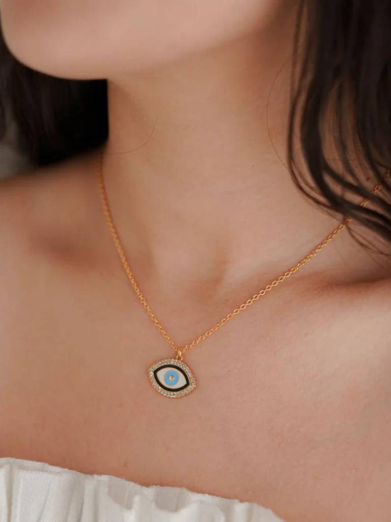 Evil Eye Meenakari Necklace : ALSO19