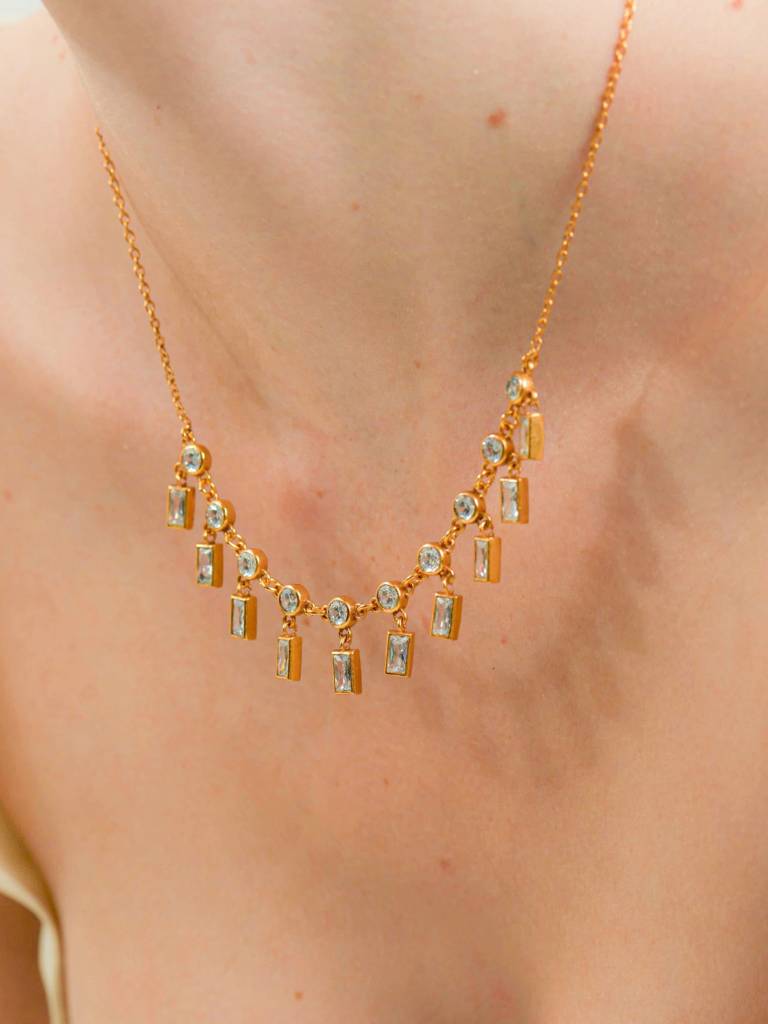 Baguette Necklace : ALSO3