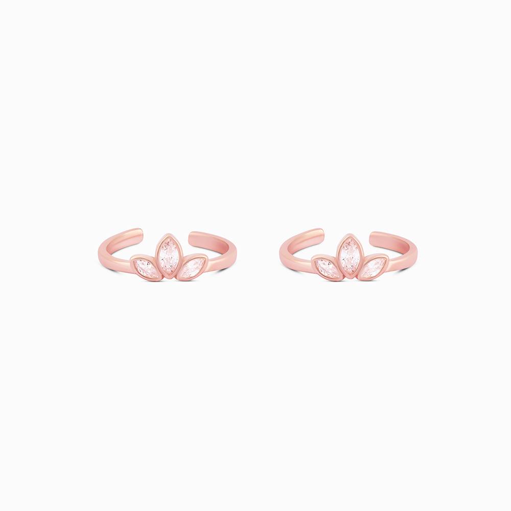 Crystal Sprout Toe Ring : ALTR755
