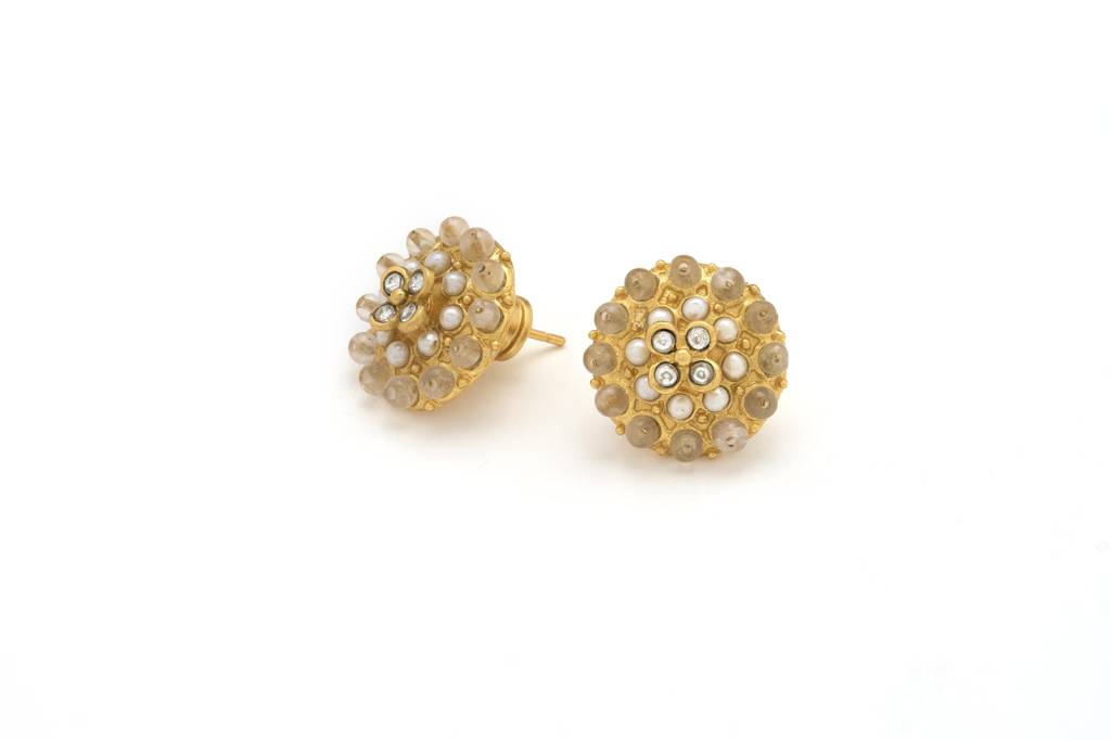 Gulmohar Blush Studs : 1049