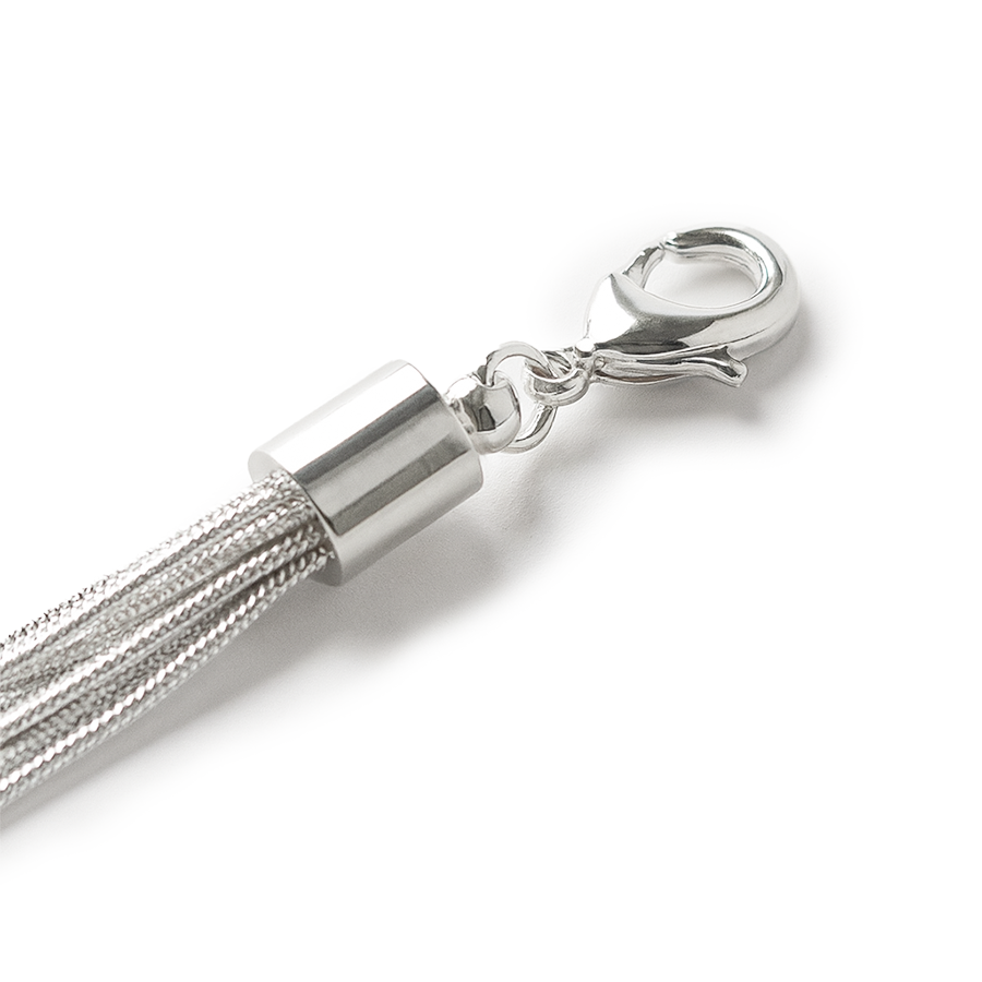 Silver Plated Multi Layered Chain Bracelet For Women And Girls : Aureum Silver Bracelet : AMA-AUREUM-BRACELET