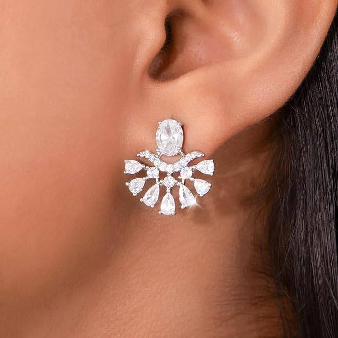 Amalfa Amara Radiance Zircon Stone Stud Earrings For Women & Girls : AMAAMARAERI-S