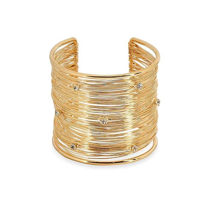 Amalfa Chloe'S Twinkle Golden Cuff Bracelet For Women & Girls : AMACHLTWI