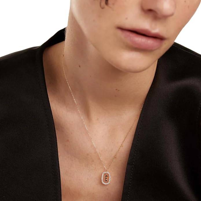 Lena Initial Letter Necklaces For Women & Girls : AMALENRADNKE1
