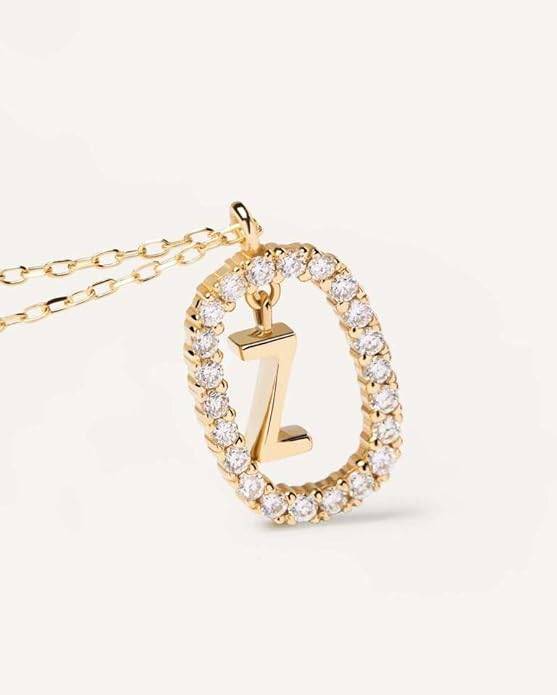 Lena Initial Letter Necklaces For Women & Girls : AMALENRADNKZ1
