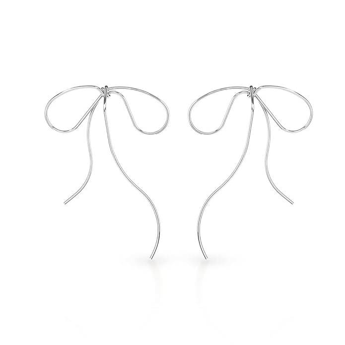 Amalfa Lyra'S Graceful Bow Wire Earrings For Women & Girls : AMALYRGRAGSL