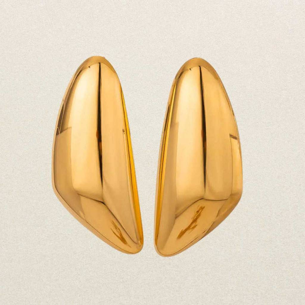 Sculpted Shield Drop Earrings For Women & Girls : AMASCUSHIGD