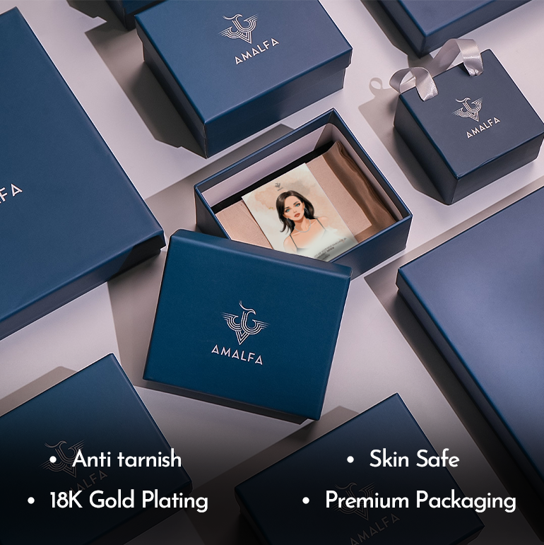 Gold Plated Necklace & Earrings Set For Women And Girls : Soraya Jewellery Set : AMASORAYA