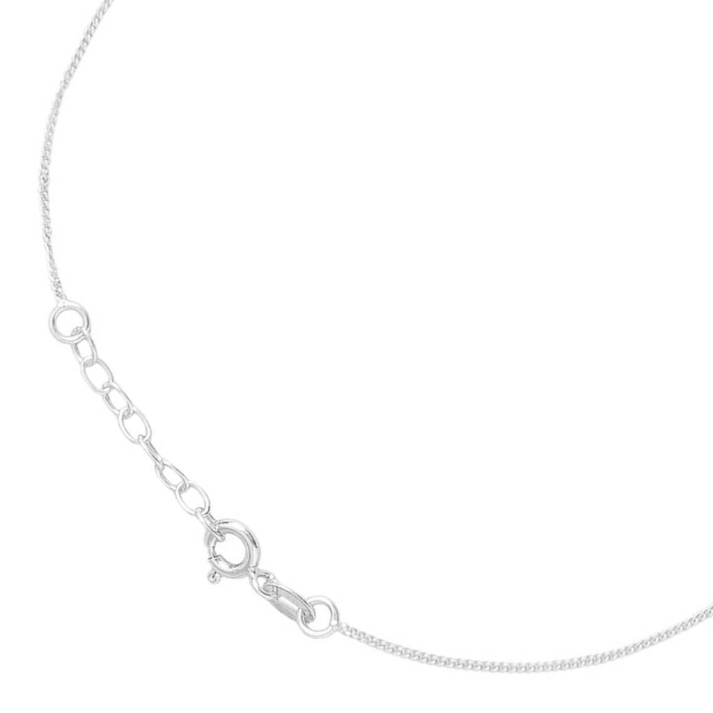 925 Pure Silver Rhodium Plated  Butterfly Chain Anklet : ANK-60145-ONE