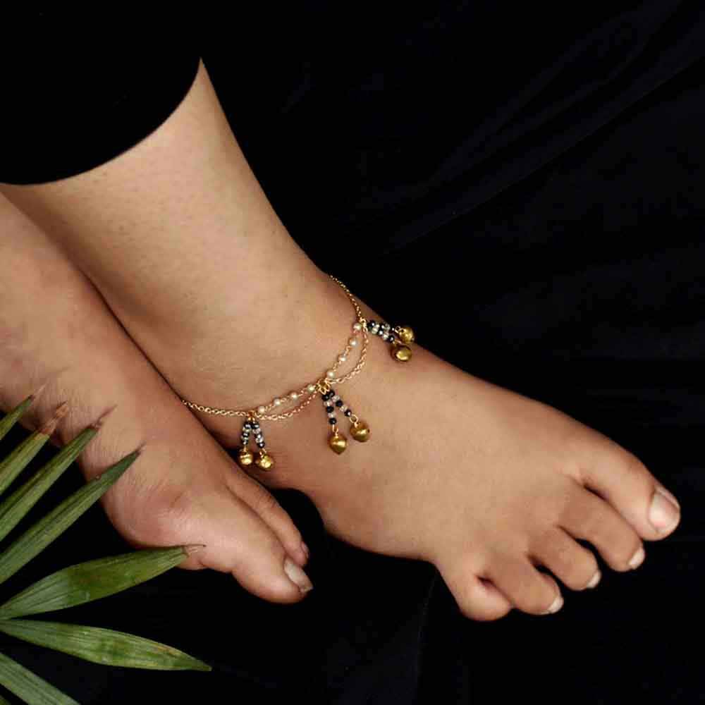 Beaded String Anklet : ANK007