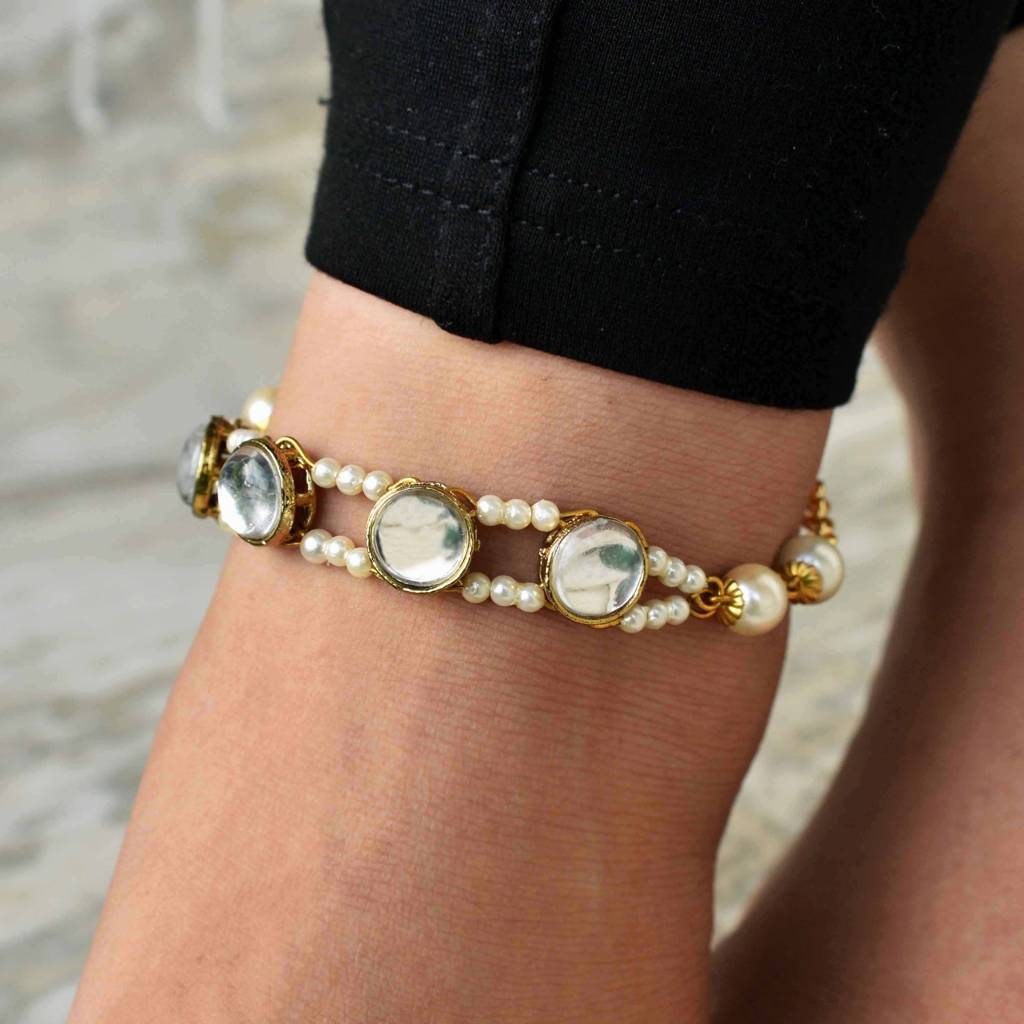 Pearl Bar Anklet : ANK009